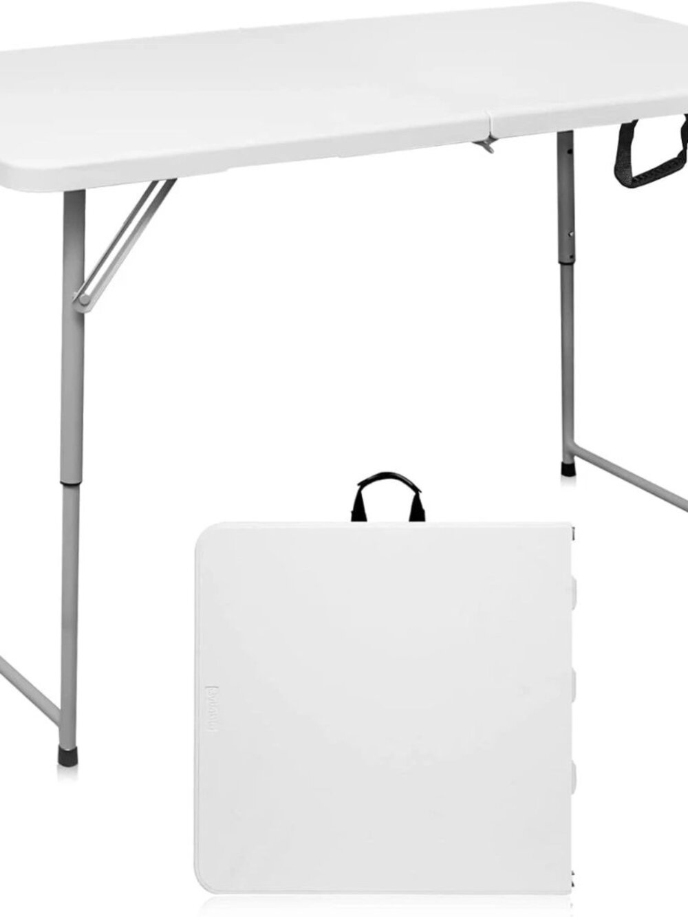 Byliable Folding Table 6ft Portable Heavy Duty Plastic Fold-in-Half